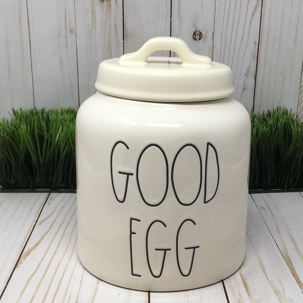 New Rae Dunn Ceramic LL Easter Good Egg Canister